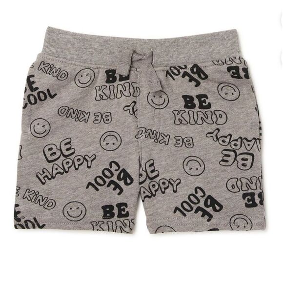 Garanimals Baby Boy’s Grey Be Kind, Be Happy, Be Cool Terry Shorts Size 24M - Picture 10 of 10